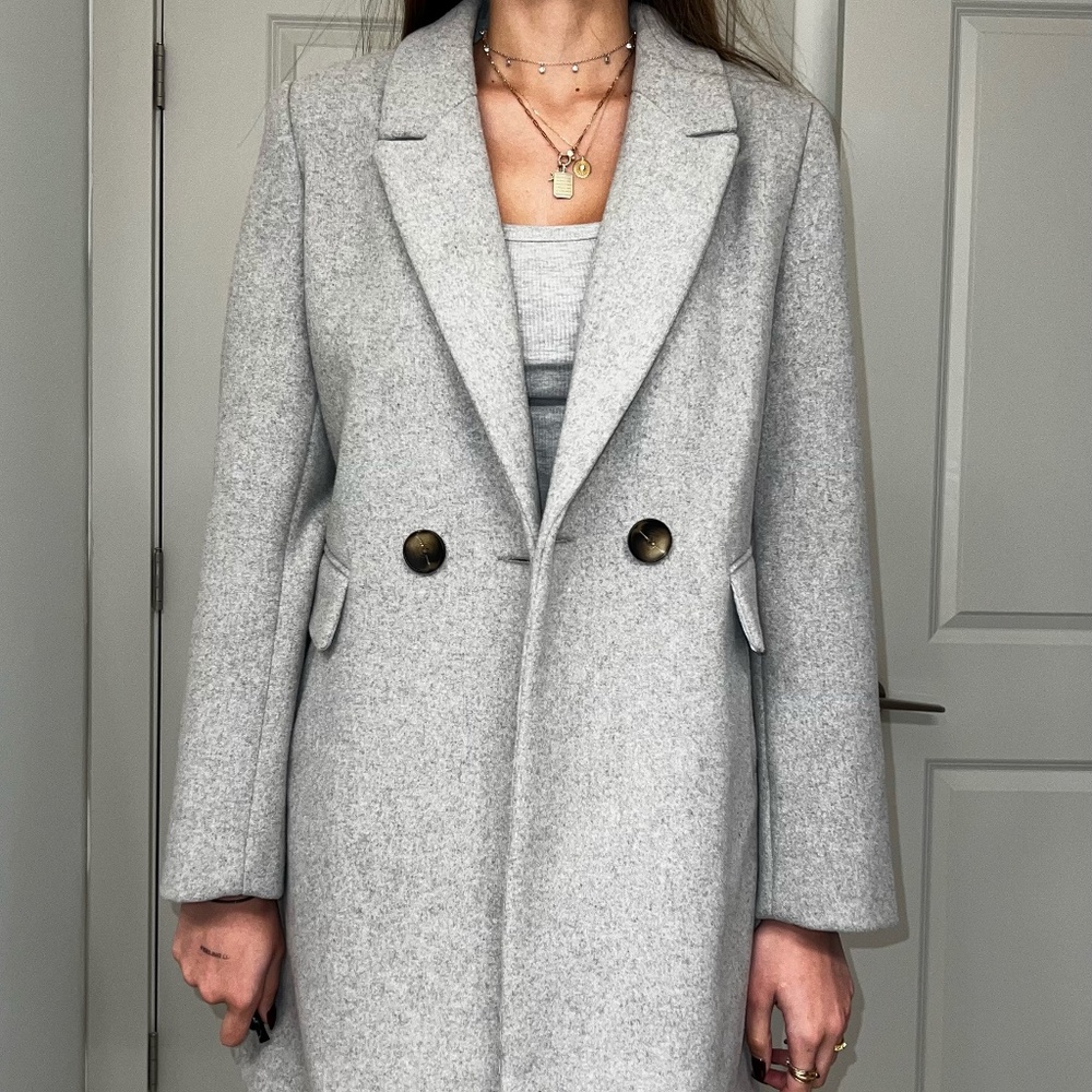 Light Grey Wool Coat